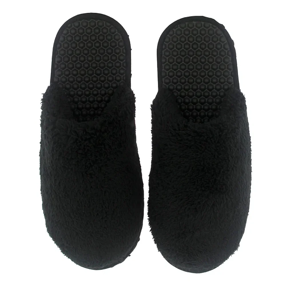 נעלי בית לחורף - שחור