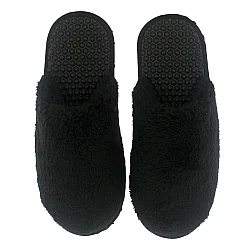 נעלי בית לחורף - שחור