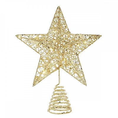 קישוט כוכב מעוצב לראש עץ