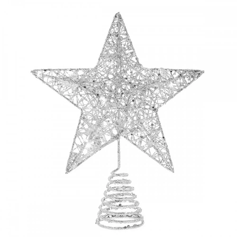 קישוט כוכב מעוצב לראש עץ