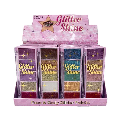 פלטת 5 צלליות נצנים Glitter Shine