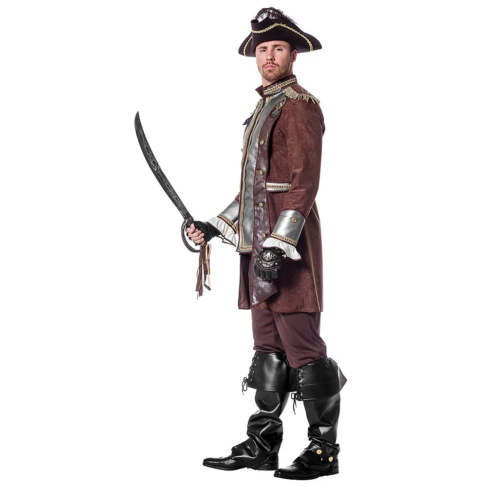 תחפושת חליפת פיראט חום לגבר