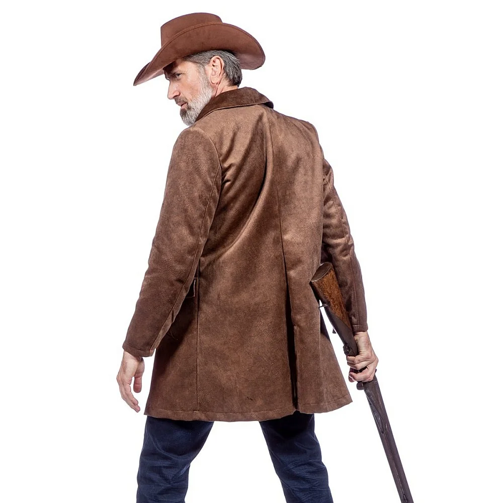 ג\'קט קאובוי ארוך יוקרתי לגברים ג\'קט קאובוי ארוך יוקרתי לגברים