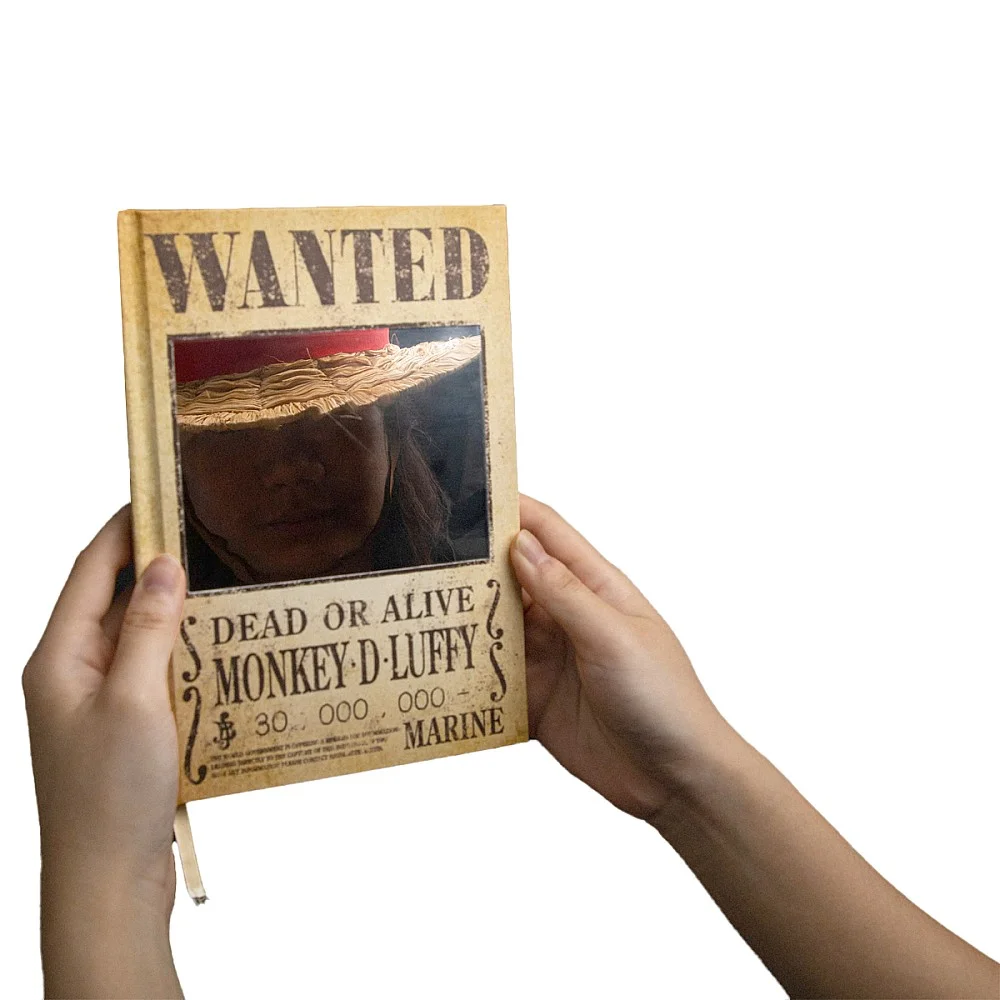 מחברת כריכה קשה - וואן פיס Wanted מחברת כריכה קשה - וואן פיס Wanted