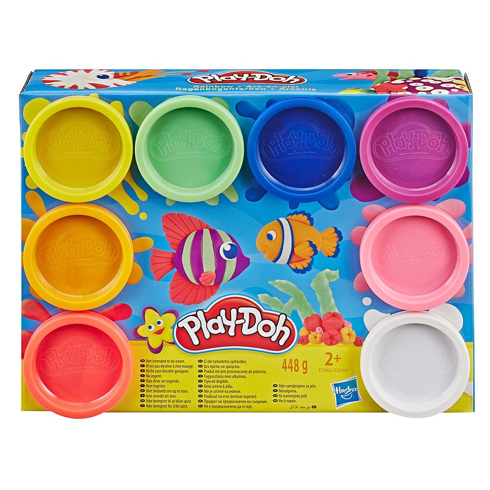 PLAY-DOH מעורב 8 צבעים - גווני יסוד