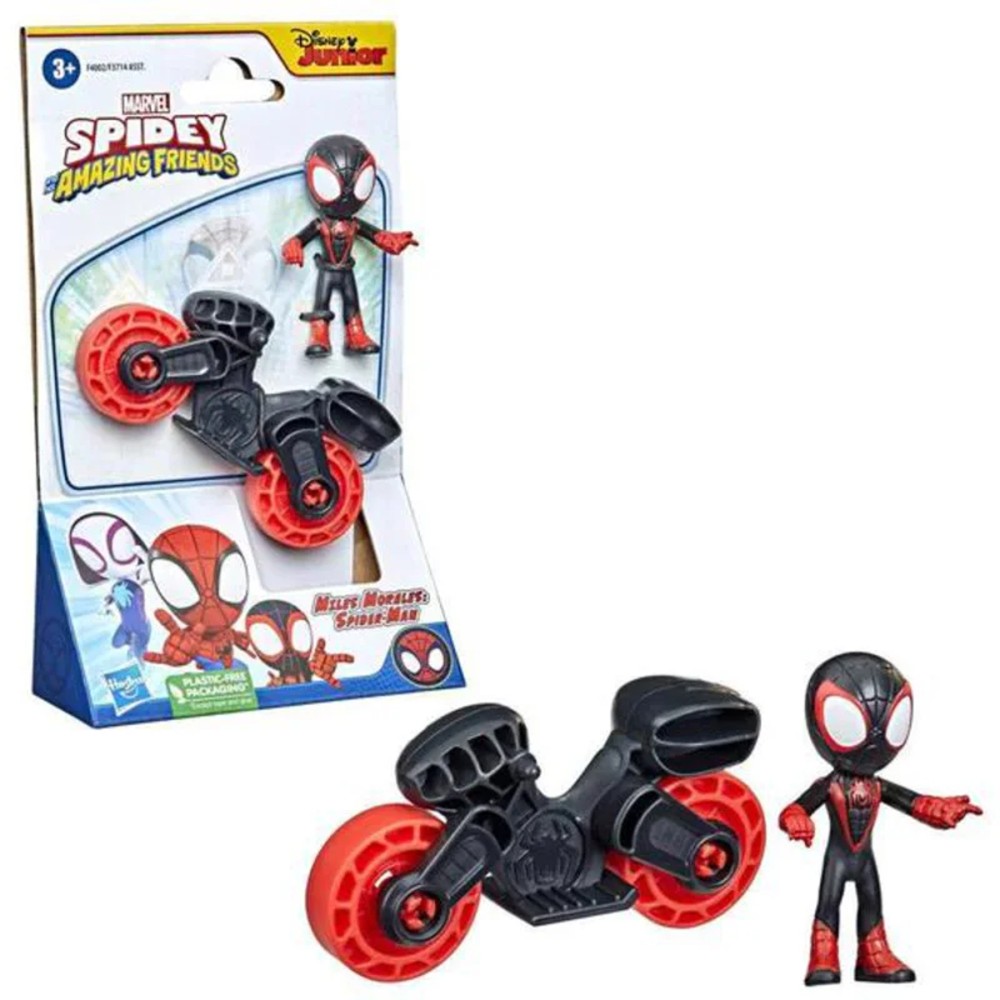 ספיידי דמות ואופנוע - Miles Morales