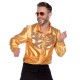 חולצת דיסקו יוקרתית בצבע זהב