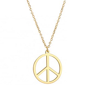 שרשרת Peace - זהב