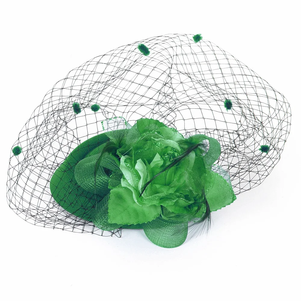 כובע קברט רחב - ירוק