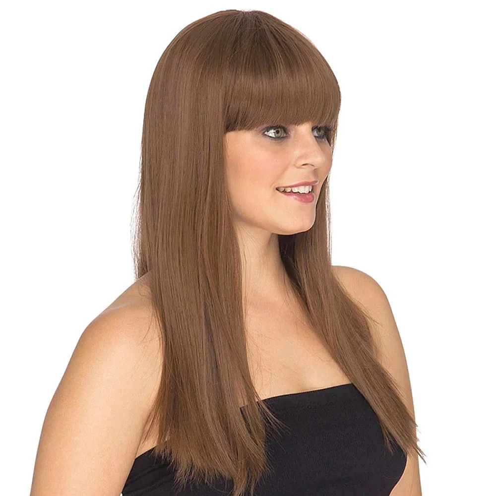 פאה ארוכה בצבע חום בהיר פאה ארוכה בצבע חום בהיר