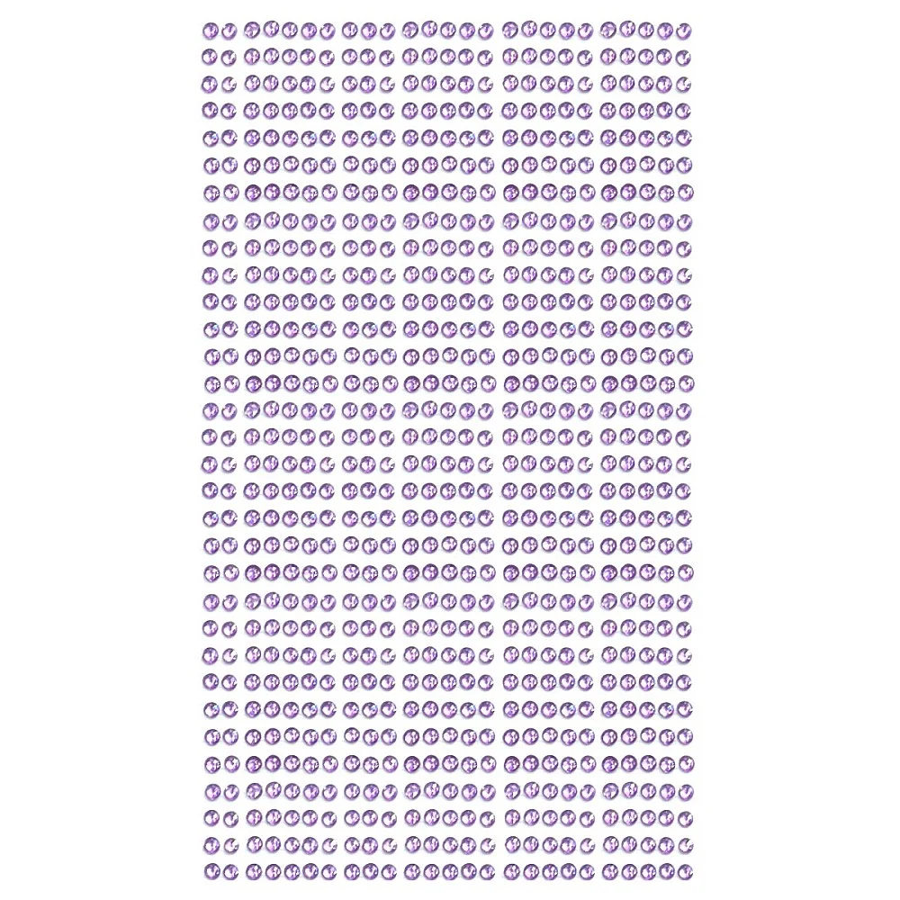 חבילת יהלומים להדבקה בצבע סגול