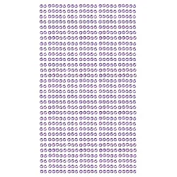 חבילת יהלומים להדבקה בצבע סגול