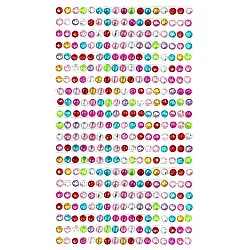 חבילת יהלומים בינוניים להדבקה - צבעוני