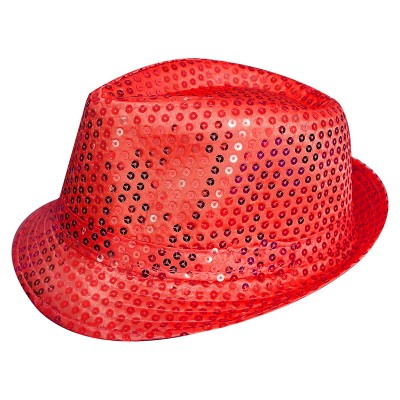 כובע פייטים - אדום