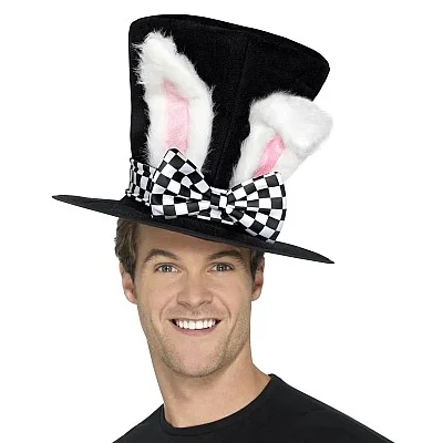 כובע מגבעת הארנב הלבן