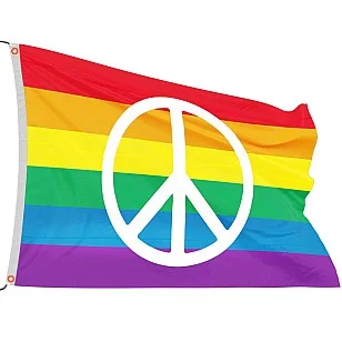 דגל גאווה ענק - Peace