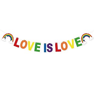 שרשרת דגלוני גאווה - Love is Love