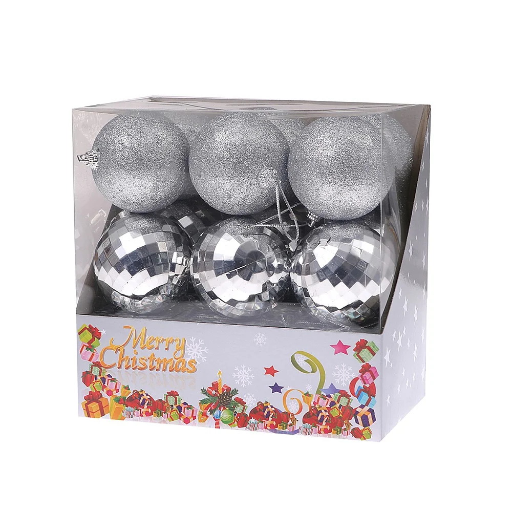 מארז כדורי דיסקו ונצנצים לעץ אשוח