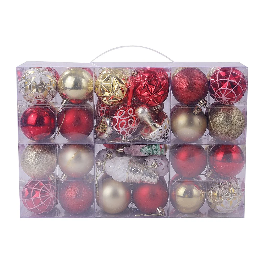 מארז מזוודה משולב קישוטים וכדורי כריסמס