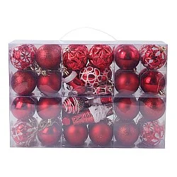 מארז מזוודה משולב קישוטים וכדורי כריסמס