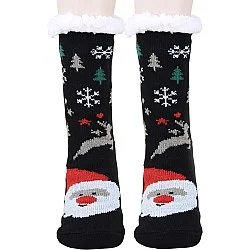 גרבי צמר לכריסמס - סנטה ואיילים