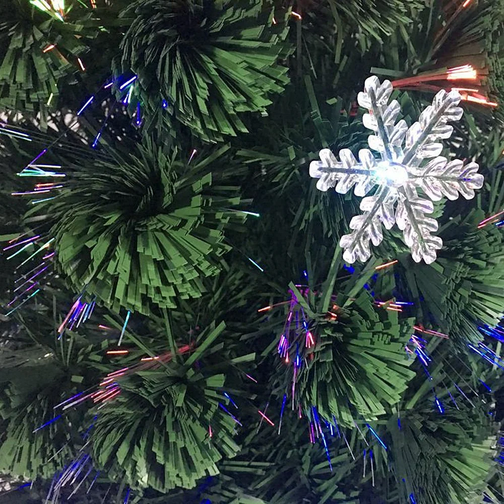 עץ אשוח עם תאורה צבעונית מובנית - 1.5 מ׳