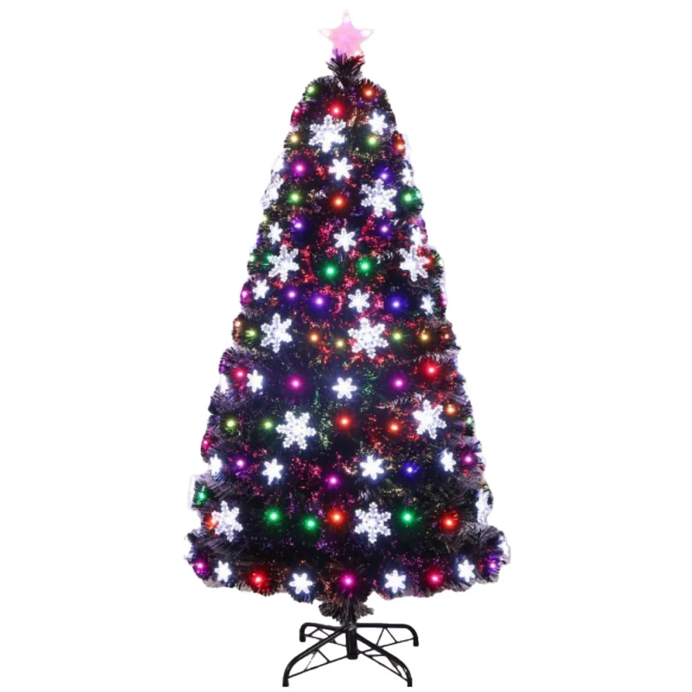 עץ אשוח עם תאורה צבעונית מובנית - 1.8 מ׳