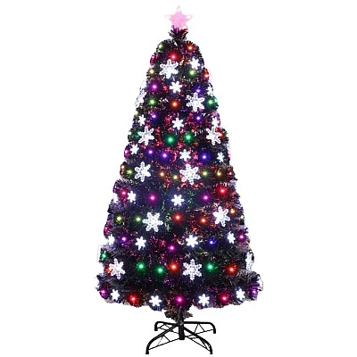 עץ אשוח עם תאורה צבעונית מובנית - 1.8 מ׳