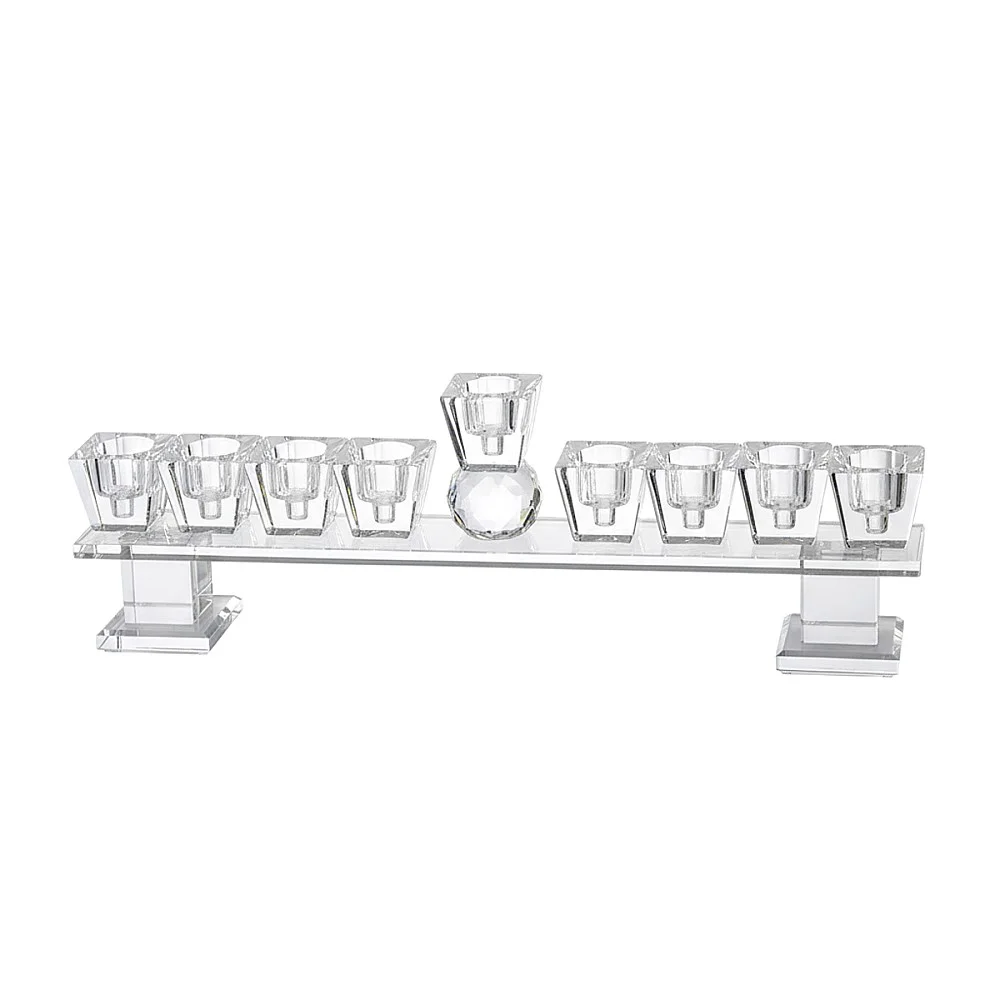 חנוכיית קריסטל עם הגבהה 27.5x9 ס״מ