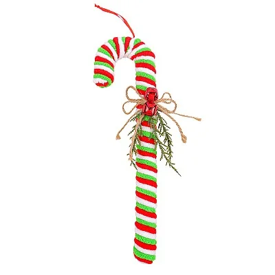 סוכריית כריסמס ענקית לקישוט - אדום/ירוק/לבן 30 ס״מ