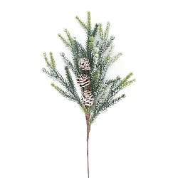 ענף מושלג עם אצטרובלים 35.5 ס״מ