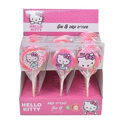 סוכריה על מקל 50 גרם הלו קיטי