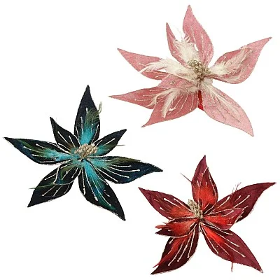 קישוט סיכת פרח בצבעים 30 סמ