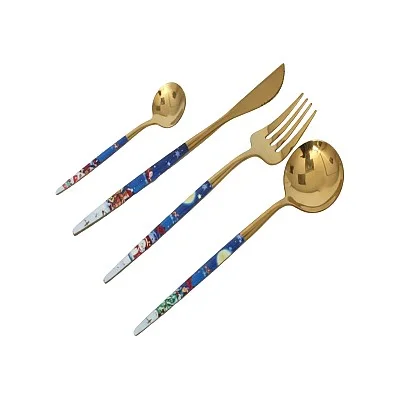 סכו"ם נירוסטה 24 חלקים לחג מולד