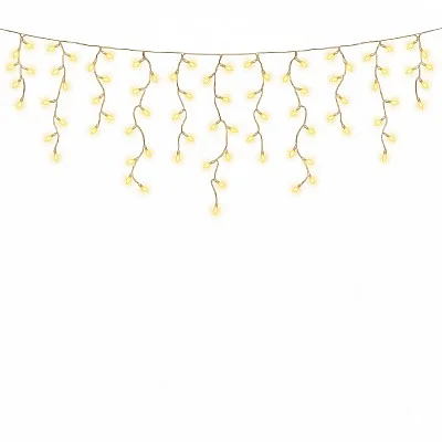 שרשרת נטיפים 432 לדים תאורה לבנה IP44 CM (1000X1000 ס"מ)