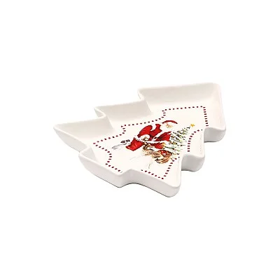 צלחת בצורת עץ 17.5cm