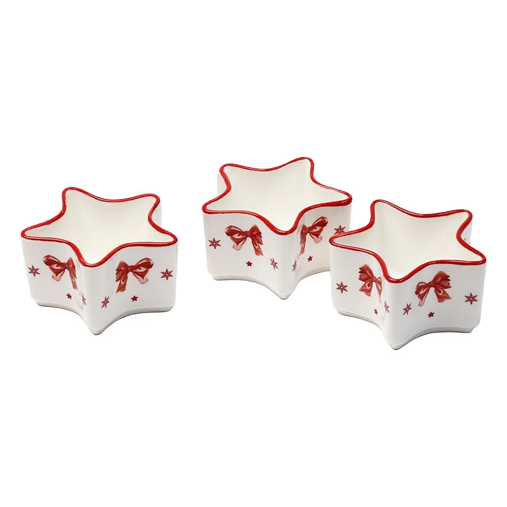 3 קעריות כוכב (9x9x3 ס"מ)