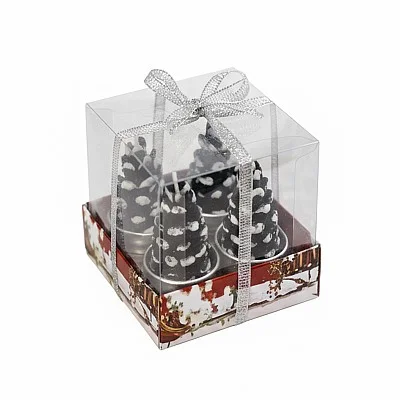 4 נרות עץ השוח (4x5 ס"מ)