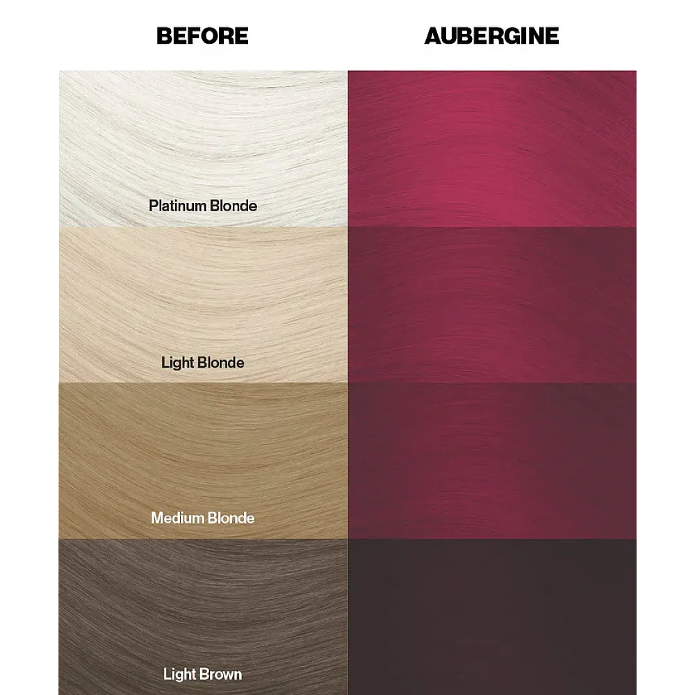 צבע שיער חציל Aubergine