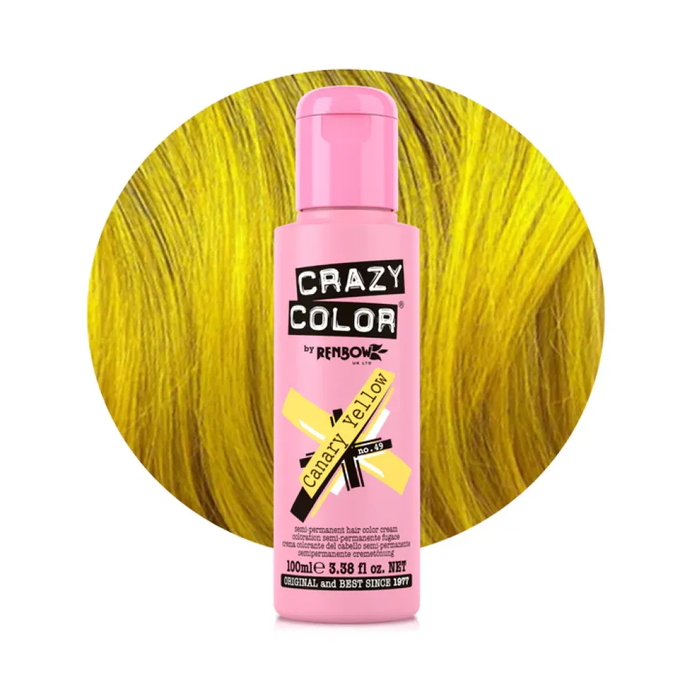 צבע שיער צהוב קנרית Canary Yellow