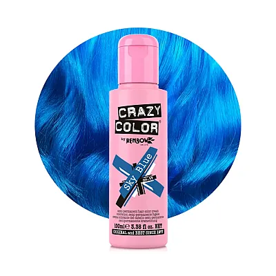 צבע שיער כחול סקיי בלו Sky Blue