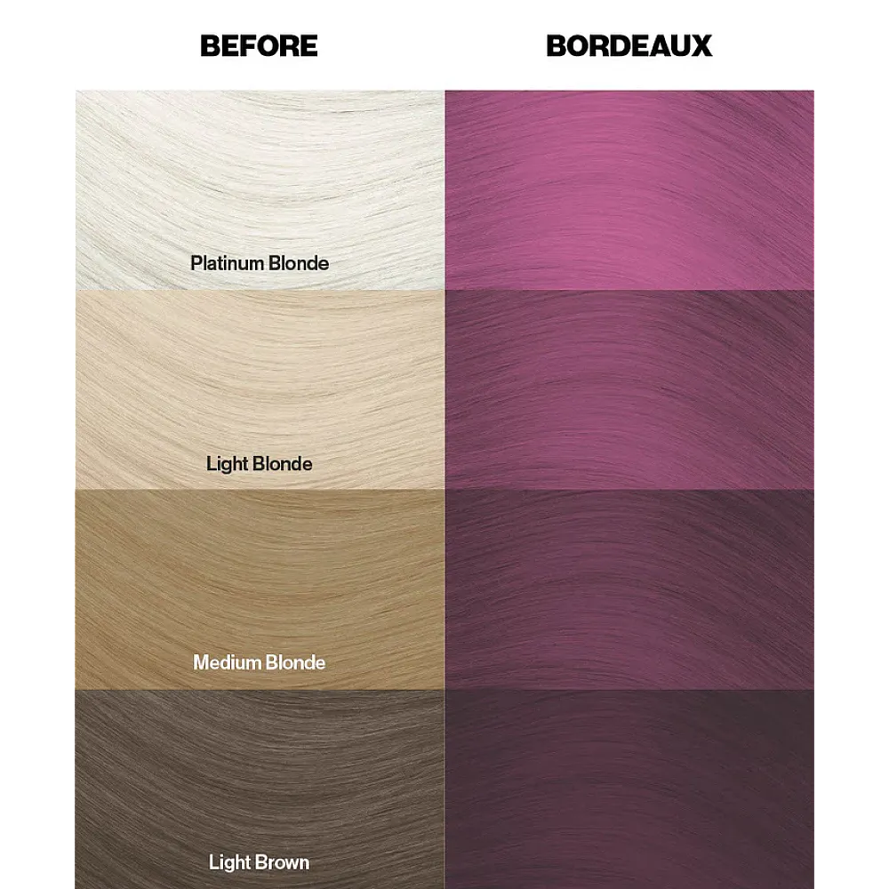 צבע שיער בורדו Bordeaux