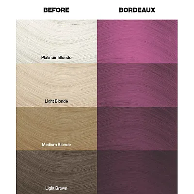 צבע שיער בורדו Bordeaux