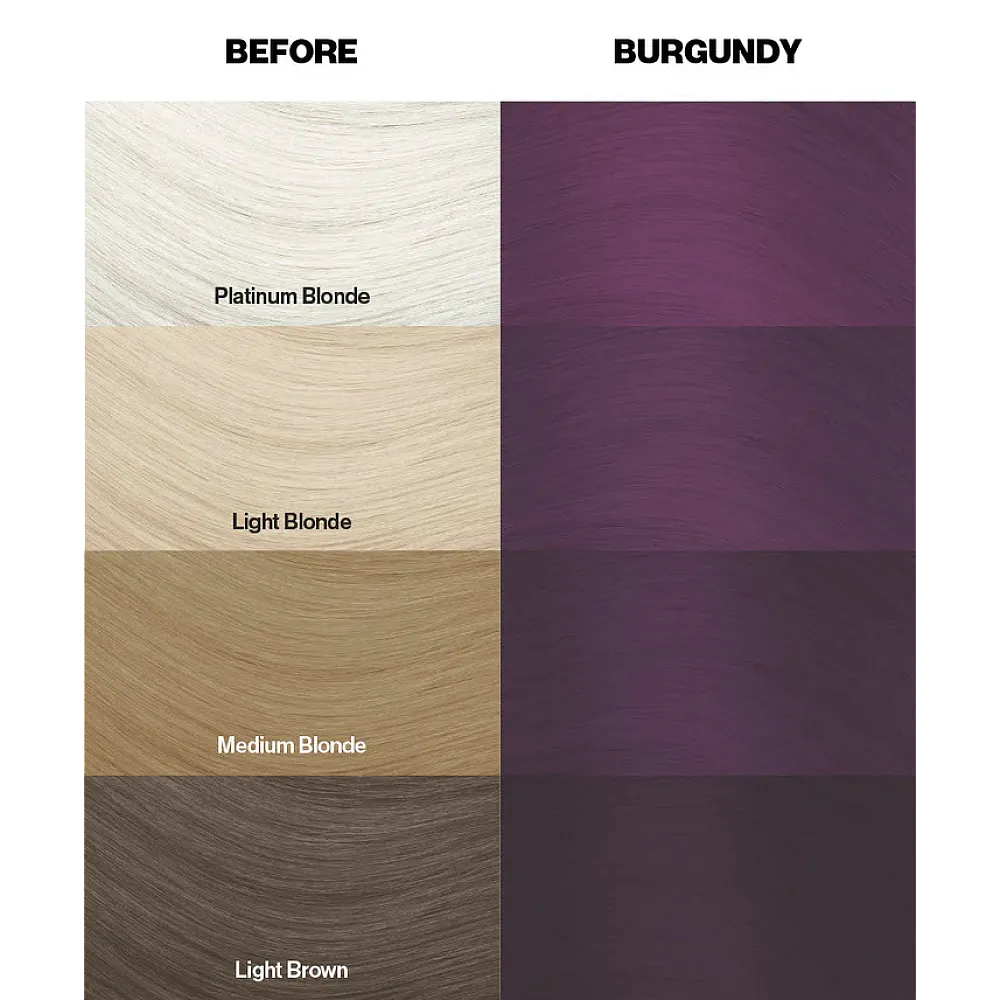 צבע שיער בורגונדי Burgundy