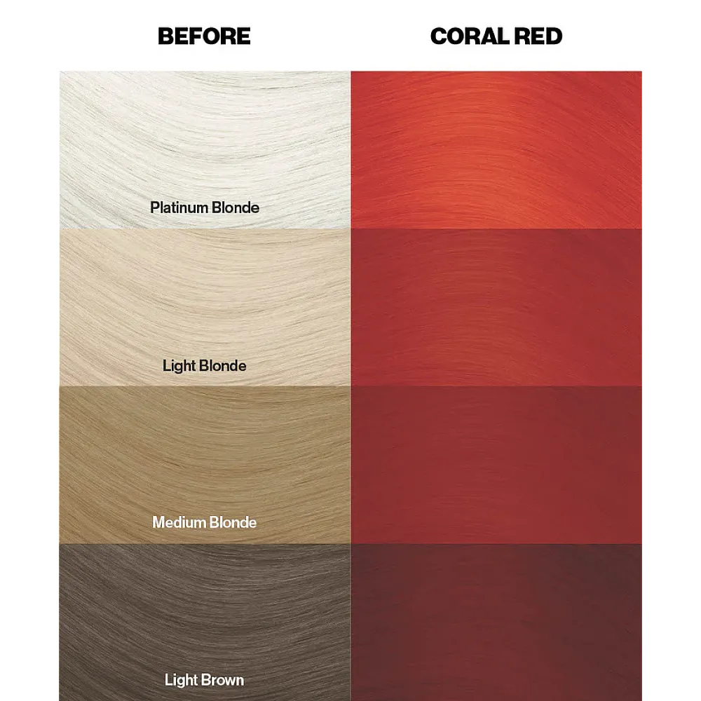 צבע שיער קורל רד Coral Red