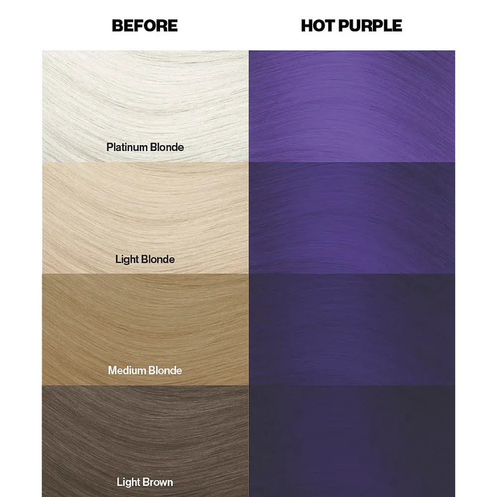 צבע שיער סגול הוט פרפל Hot Purple