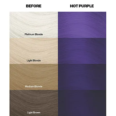 צבע שיער סגול הוט פרפל Hot Purple