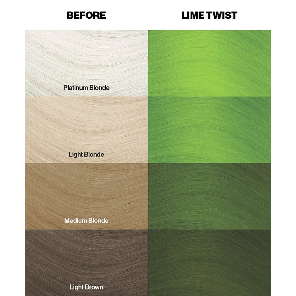 צבע שיער ירוק ליים טוויסט Lime Twist