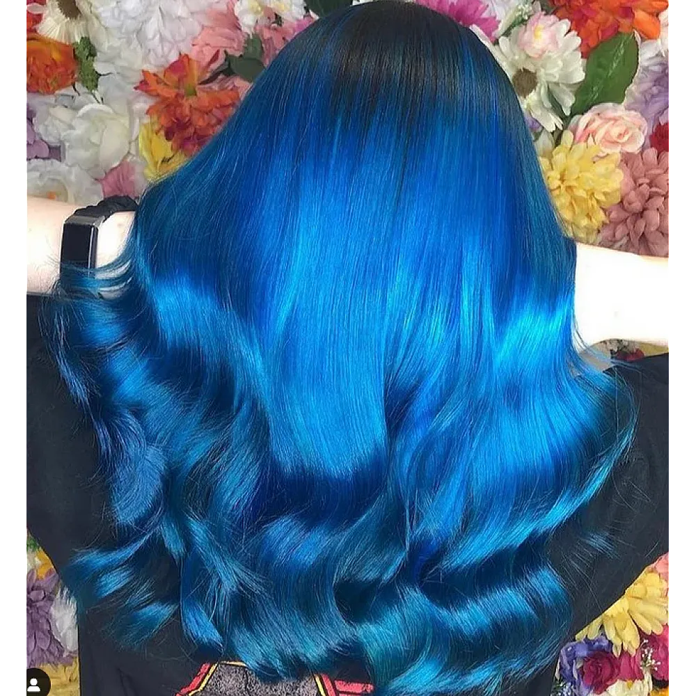 צבע שיער כחול סקיי בלו Sky Blue