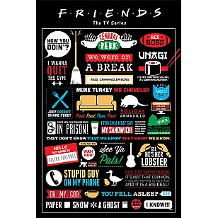 פוסטר FRIENDS Quotes